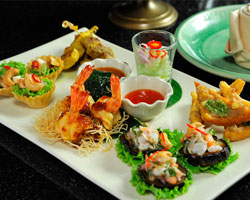 อร่อยเมนูของว่างตำรับไทย ณ ห้องอาหารธาราทอง  โรงแรมรอยัล ออคิด เชอราตัน